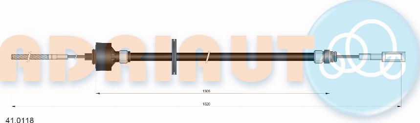 Adriauto 41.0118 - Трос, управління зчепленням autocars.com.ua