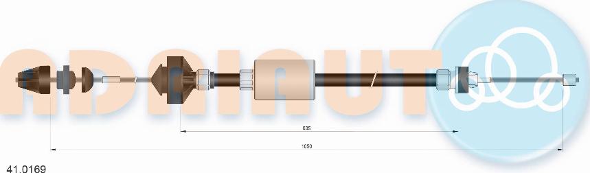 Adriauto 41.0169 - Трос, управление сцеплением avtokuzovplus.com.ua