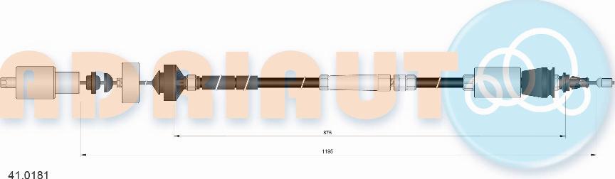 Adriauto 41.0181 - Трос, управління зчепленням autocars.com.ua