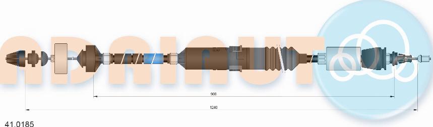 Adriauto 41.0185 - Трос, управління зчепленням autocars.com.ua