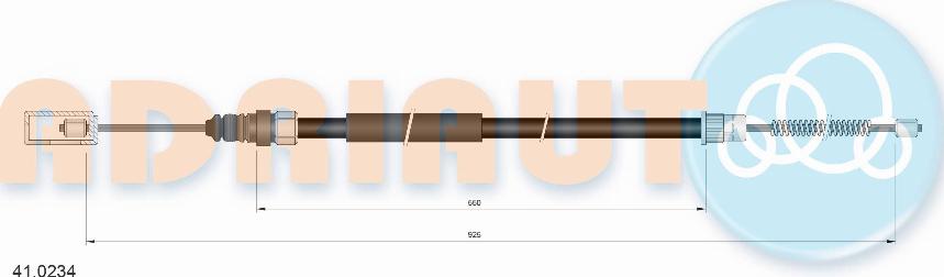 Adriauto 41.0234 - Трос, гальмівна система autocars.com.ua