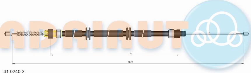 Adriauto 41.0240.2 - Тросик, cтояночный тормоз avtokuzovplus.com.ua