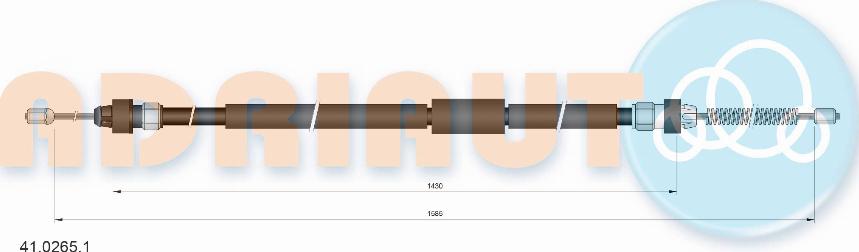 Adriauto 41.0265.1 - Тросик, cтояночный тормоз avtokuzovplus.com.ua