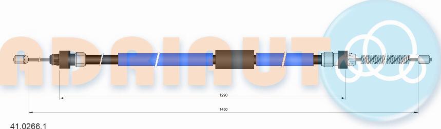 Adriauto 41.0266.1 - Тросик, cтояночный тормоз avtokuzovplus.com.ua