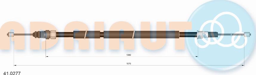 Adriauto 41.0277 - Трос, гальмівна система autocars.com.ua