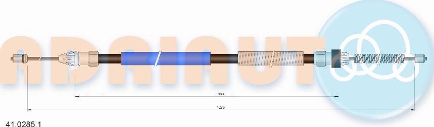 Adriauto 41.0285.1 - Тросик, cтояночный тормоз avtokuzovplus.com.ua