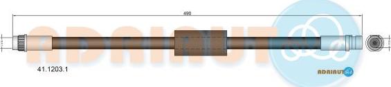 Adriauto 41.1203.1 - Тормозной шланг avtokuzovplus.com.ua