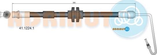 Adriauto 41.1224.1 - Гальмівний шланг autocars.com.ua