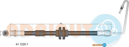 Adriauto 41.1225.1 - Гальмівний шланг autocars.com.ua