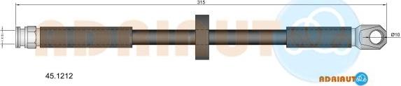 Adriauto 45.1212 - Гальмівний шланг autocars.com.ua