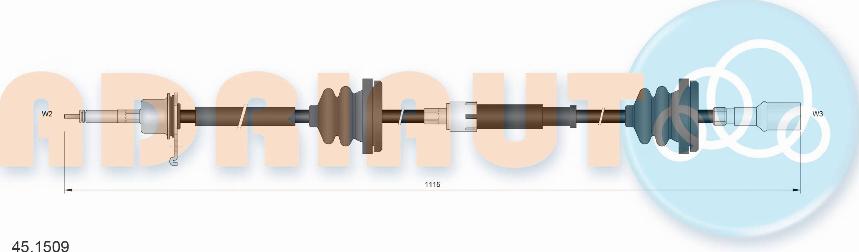 Adriauto 45.1509 - Тросик спідометра autocars.com.ua