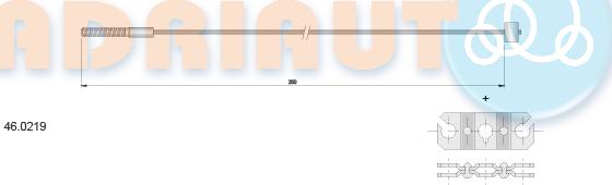 Adriauto 46.0219 - Трос, гальмівна система autocars.com.ua