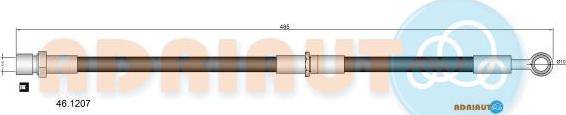 Adriauto 46.1207 - Гальмівний шланг autocars.com.ua
