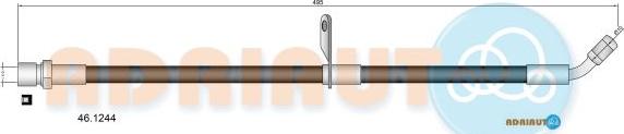 Adriauto 46.1244 - Гальмівний шланг autocars.com.ua