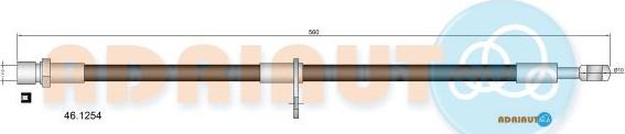 Adriauto 46.1254 - Гальмівний шланг autocars.com.ua