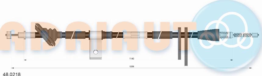 Adriauto 48.0218 - Тросик, cтояночный тормоз avtokuzovplus.com.ua