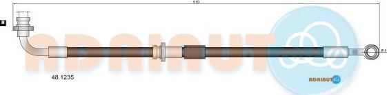 Adriauto 48.1235 - Гальмівний шланг autocars.com.ua
