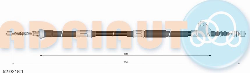 Adriauto 52.0218.1 - Тросик, cтояночный тормоз avtokuzovplus.com.ua