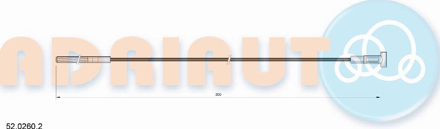 Adriauto 52.0260.2 - Тросик, cтояночный тормоз avtokuzovplus.com.ua