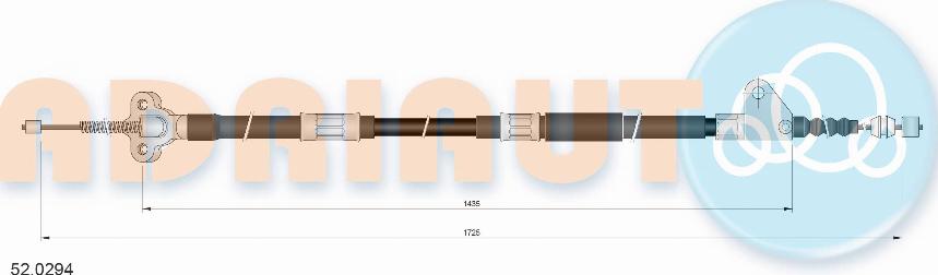 Adriauto 52.0294 - Трос, гальмівна система autocars.com.ua