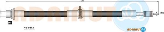 Adriauto 52.1205 - Гальмівний шланг autocars.com.ua