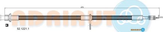 Adriauto 52.1221.1 - Тормозной шланг avtokuzovplus.com.ua