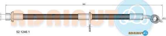 Adriauto 52.1246.1 - Гальмівний шланг autocars.com.ua
