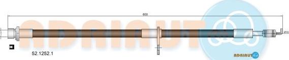 Adriauto 52.1252.1 - Гальмівний шланг autocars.com.ua