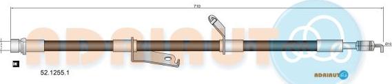 Adriauto 52.1255.1 - Тормозной шланг avtokuzovplus.com.ua