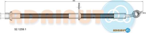 Adriauto 52.1259.1 - Гальмівний шланг autocars.com.ua