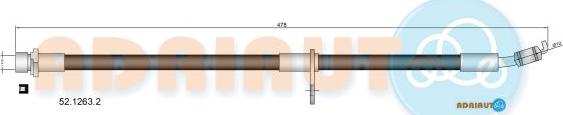 Adriauto 52.1263.2 - Гальмівний шланг autocars.com.ua