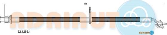 Adriauto 52.1265.1 - Гальмівний шланг autocars.com.ua