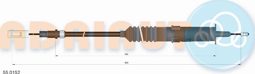 Adriauto 55.0152 - Трос, управление сцеплением avtokuzovplus.com.ua