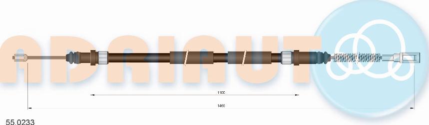 Adriauto 55.0233 - Тросик, cтояночный тормоз avtokuzovplus.com.ua