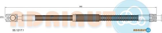 Adriauto 55.1217.1 - Гальмівний шланг autocars.com.ua