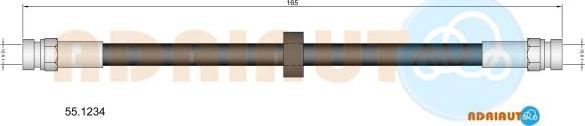 Adriauto 55.1234 - Гальмівний шланг autocars.com.ua