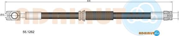 Adriauto 55.1262 - Тормозной шланг avtokuzovplus.com.ua