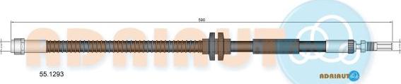 Adriauto 55.1293 - Гальмівний шланг autocars.com.ua