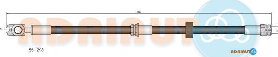 Adriauto 55.1298 - Тормозной шланг avtokuzovplus.com.ua