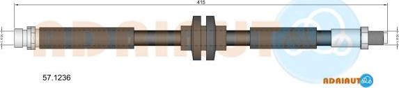 Adriauto 57.1236 - Тормозной шланг avtokuzovplus.com.ua