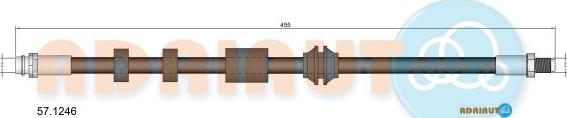 Adriauto 57.1246 - Тормозной шланг avtokuzovplus.com.ua