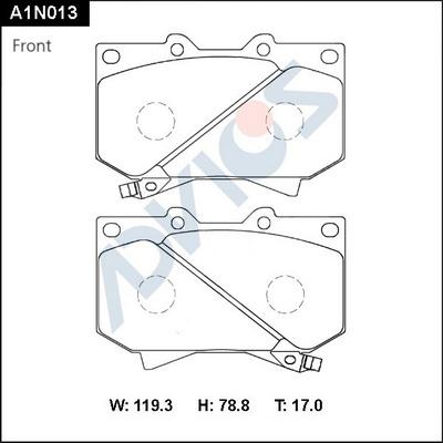 Oyodo 10H2038-OYO - Гальмівні колодки, дискові гальма autocars.com.ua