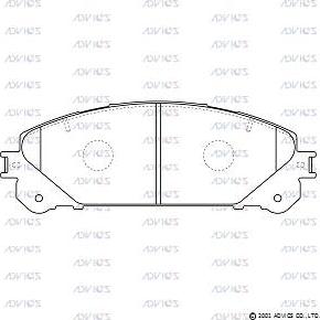 Advics A1N191 - Гальмівні колодки, дискові гальма autocars.com.ua