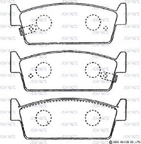 JFBK HN-270 - Тормозные колодки, дисковые, комплект avtokuzovplus.com.ua