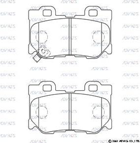 Advics SN507P - Гальмівні колодки, дискові гальма autocars.com.ua