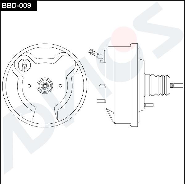 ADVICS BBD-009 - Підсилювач гальмівної системи autocars.com.ua