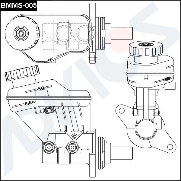 ADVICS BMMS-005 - Головний гальмівний циліндр autocars.com.ua