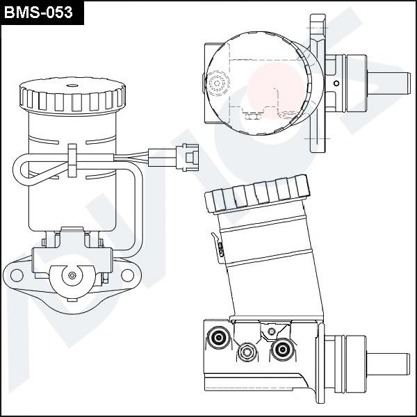 Advics BMS-053 - Головний гальмівний циліндр autocars.com.ua