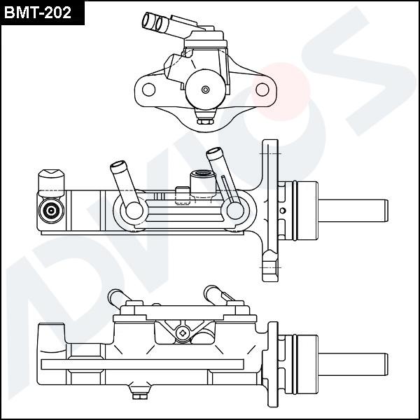 ADVICS BMT-202 - Головний гальмівний циліндр autocars.com.ua