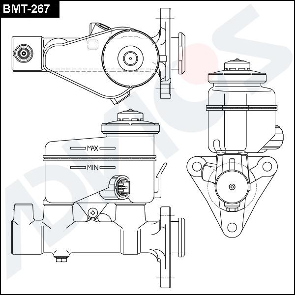 Advics BMT-267 - Главный тормозной цилиндр avtokuzovplus.com.ua